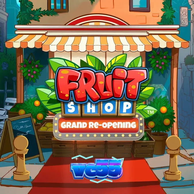 Tampilan layar permainan Fruit Shop Grand Re-Opening di perangkat seluler