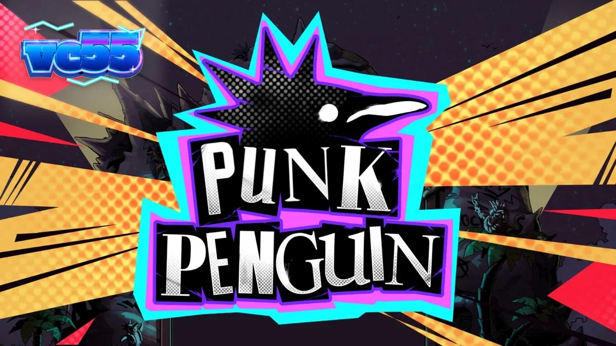 Tampilan visual slot Punk Penguin dengan karakter penguin bergaya punk rock